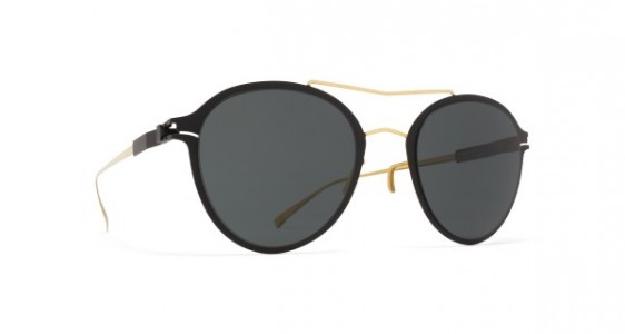 Mykita ODELL Sunglasses, SILVER/BLACK - LENS: MIRROR BLACK
