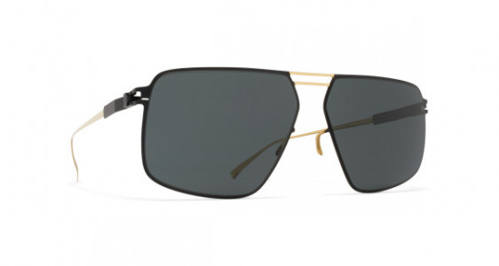 Mykita SATCH Sunglasses, GOLD/BLACK - LENS: MY+ BLACK POLARISED