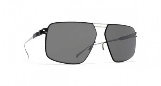 Mykita SATCH Sunglasses, SILVER/BLACK - LENS: MIRROR BLACK