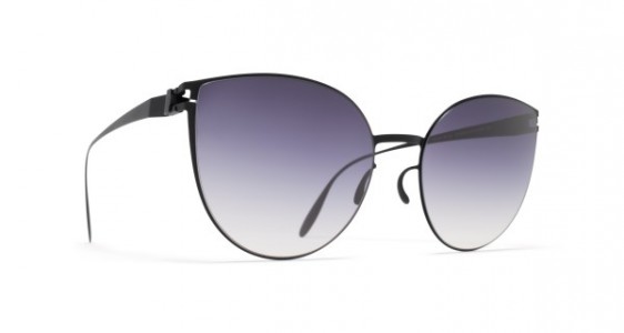 Mykita BEVERLY Sunglasses, F25 MATT BLACK - LENS: GREY GRADIENT