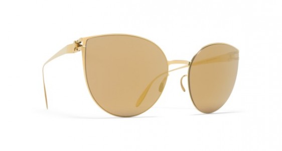 Mykita BEVERLY Sunglasses, F9 GOLD - LENS: GOLD FLASH