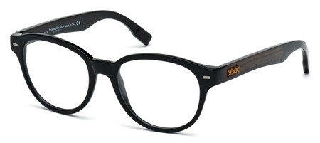Zegna Couture ZC5002 Eyeglasses, 001 - Shiny Black