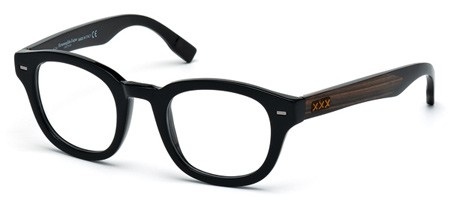 Zegna Couture ZC5005 Eyeglasses, 001 - Shiny Black