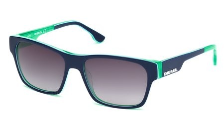 Diesel DL0012 Sunglasses, 92W - Blue/other / Gradient Blue