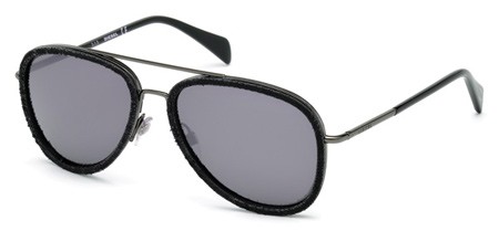 Diesel DL0167 Sunglasses, 05C - Black/other / Smoke Mirror
