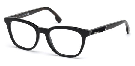 Diesel DL5205 Eyeglasses, 001 - Shiny Black