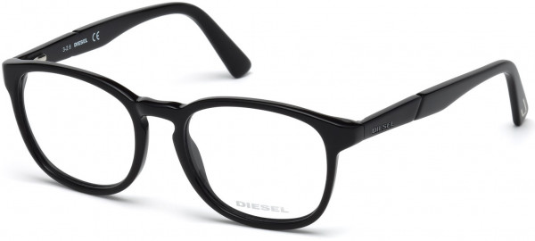 Diesel DL5237 Eyeglasses, 001 - Shiny Black