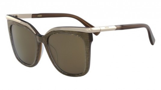 MCM MCM642S Sunglasses, (209) BROWN LUREX