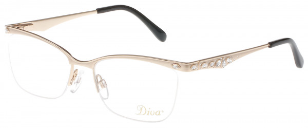 Diva Diva 5474 Eyeglasses, MAT-SHINY GOLD (883)