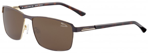 Jaguar Jaguar 37350 Sunglasses, BROWN-GOLD/BROWN BLUE BLOCKER LENSES (1042)