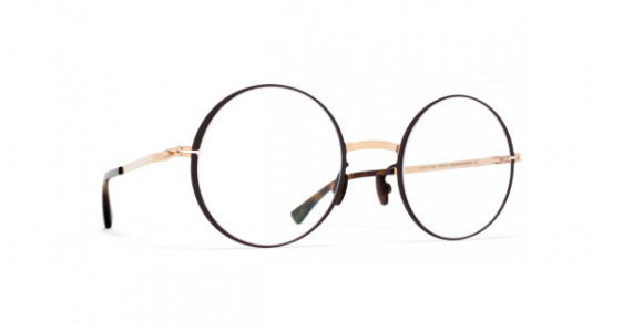 Mykita VILDE Eyeglasses, CHAMPAGNE GOLD/DARK BROWN