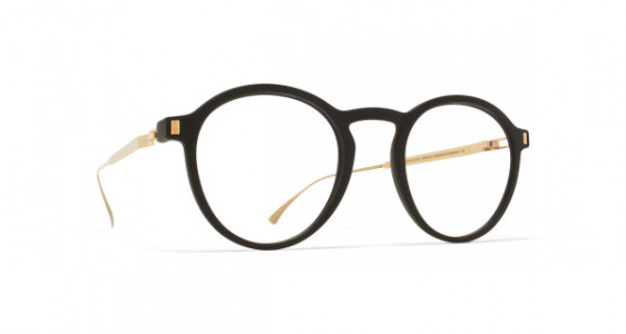 Mykita Mylon ACAI Eyeglasses, MH7 PITCH BLACK/GLOSSY GOLD