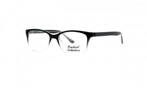 Practical Donna Eyeglasses, Black/Crystal