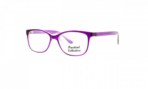 Practical Donna Eyeglasses, Purple/Crystal