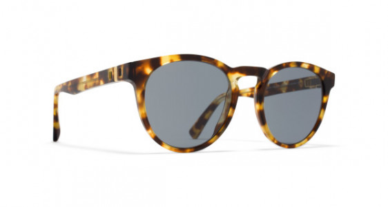 Mykita OLIVE Sunglasses, COCOA SPRINKLES - LENS: DARK BLUE SOLID