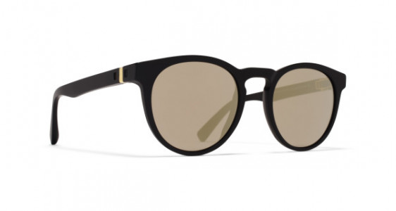 Mykita OLIVE Sunglasses, MATT BLACK - LENS: BRILLIANT GREY SOLID