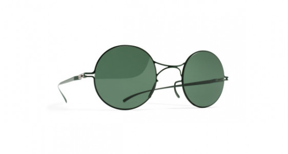Mykita MMESSE002 Sunglasses, E8 DARK GREEN - LENS: DARK GREEN SOLID