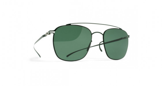Mykita MMESSE007 Sunglasses, E8 DARK GREEN - LENS: DARK GREEN SOLID