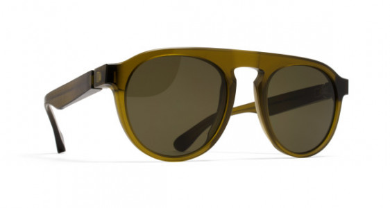 Mykita MMRAW001 Sunglasses, RAW PERIDOT - LENS: RAW GREEN SOLID