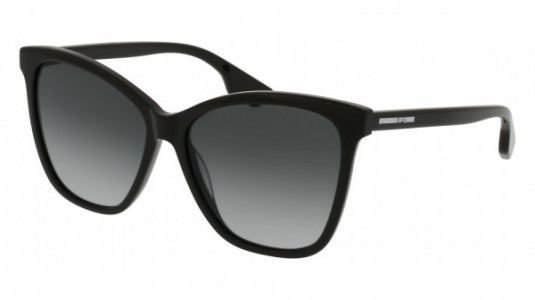 McQ MQ0061S Sunglasses, 001 - BLACK with GREY lenses