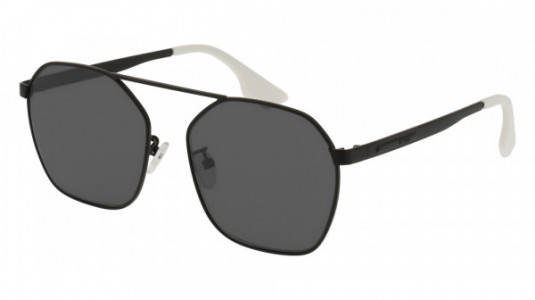 McQ MQ0076S Sunglasses, 002 - BLACK with GREY lenses