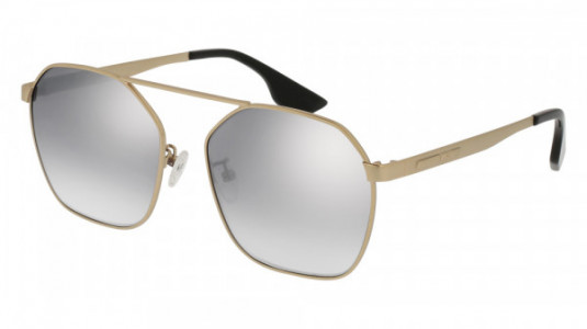 McQ MQ0076S Sunglasses, 004 - GOLD with SILVER lenses