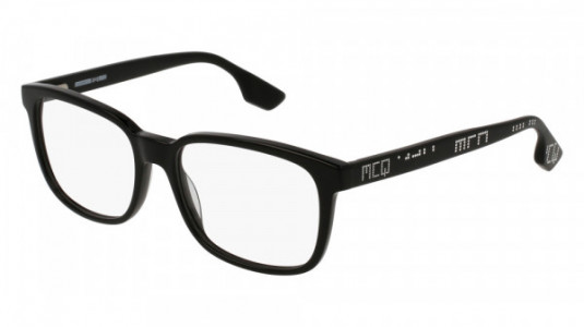 McQ MQ0049O Eyeglasses, 001 - BLACK