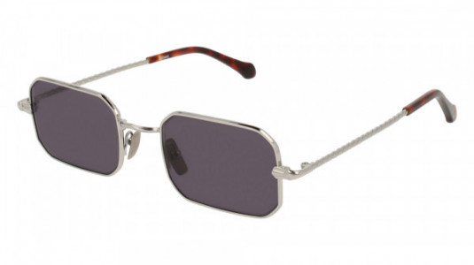 Brioni BR0021S Sunglasses, SILVER with BROWN lenses