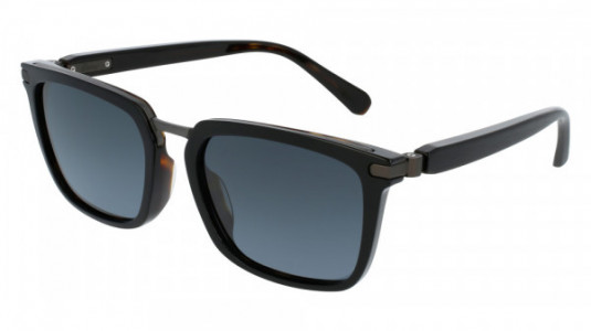 Brioni BR0005SA Sunglasses, BLACK with GREY polarized lenses