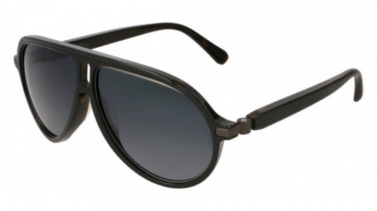 Brioni BR0014SA Sunglasses, BLACK with GREY polarized lenses