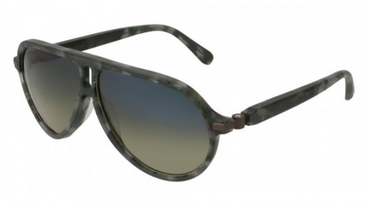 Brioni BR0014SA Sunglasses, AVANA with GREEN polarized lenses
