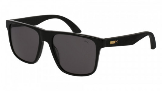 Puma PU0104S Sunglasses, 001 - BLACK with SMOKE lenses