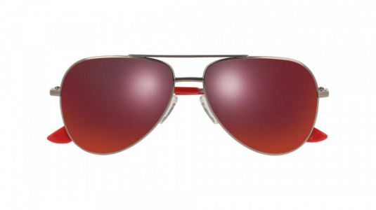 Puma PJ0010S Sunglasses, 003 - RUTHENIUM with RED lenses