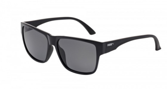 Puma PU0014SA Sunglasses, BLACK with GREY polarized lenses
