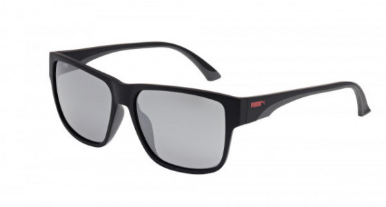 Puma PU0014SA Sunglasses, BLACK with SILVER lenses