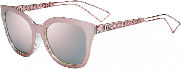 Christian Dior DIORAMA 1F Sunglasses, 0TGW Pink Crystal