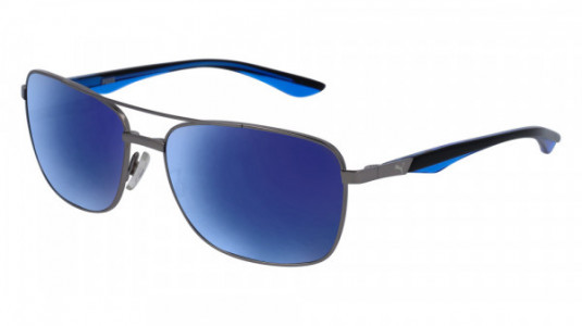 Puma PU0063S Sunglasses, 004 - RUTHENIUM with BLUE temples and BLUE lenses