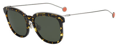 Christian Dior Diorblossomf Sunglasses, 00M7(85) Havana Spotted Rust