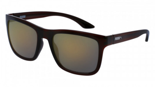 Puma PU0071S Sunglasses, 003 - BROWN with BRONZE lenses