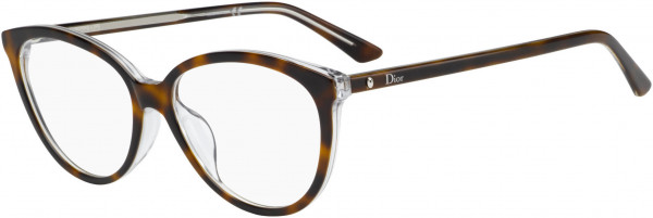 Christian Dior MONTAIGNE 33F Eyeglasses, 0U61 Havana Crystal