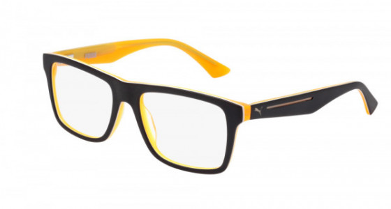 Puma PU0052O Eyeglasses, Black/Orange