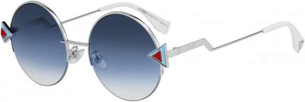 Fendi FF 0243/F/S Sunglasses, 0SCB Silver Blue