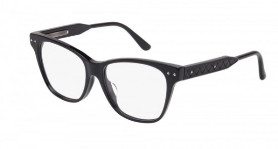 Bottega Veneta BV0036OA Eyeglasses, BLACK