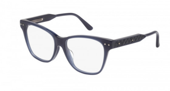 Bottega Veneta BV0036OA Eyeglasses, BLUE