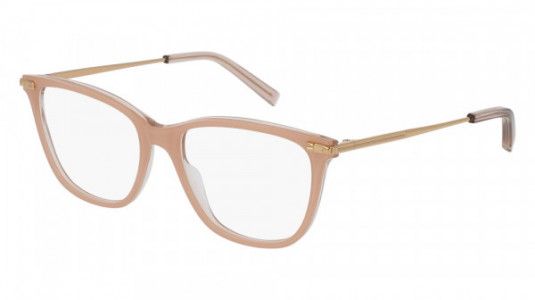 Boucheron BC0037O Eyeglasses, 003 - NUDE with GOLD temples
