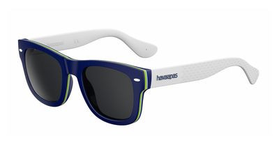 havaianas Brasil/M Sunglasses, 01RA(Y1) Blue White