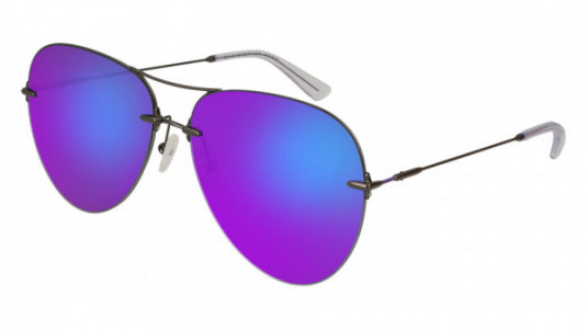 Christopher Kane CK0010S Sunglasses, 003 - RUTHENIUM with VIOLET lenses