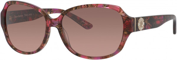 Juicy Couture JU 591/S Sunglasses, 0NXA Pink Burgundy