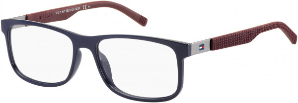 Tommy Hilfiger TH 1446 Eyeglasses, 0LCN Blue Burgundy