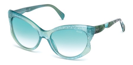 Emilio Pucci EP0049 Sunglasses, 89W - Turquoise/other / Gradient Blue